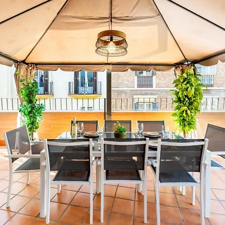 Gran Terraza Con Vistas A Calle Larios Malaga Zewnętrze zdjęcie